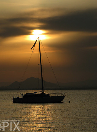 Sunset, La Manga, Spain